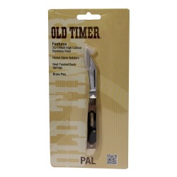 2 3/4" PAL Closed. 7Cr17MoV Steel. ,Clam OLD-TIMER-BY-BTI-TOOLS