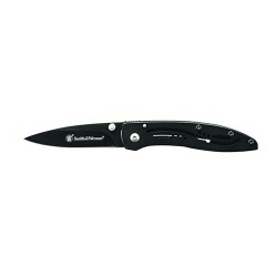 3" Plain Black Blade,Black S.S. Handle,CP SMITH-WESSON-BY-BTI-TOOLS
