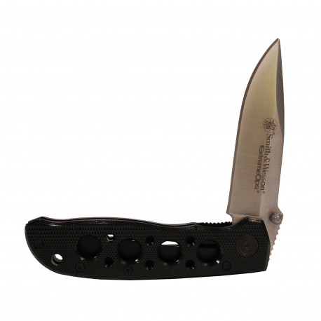 Extreme Ops Black w/Holes,Boxed SMITH-WESSON-BY-BTI-TOOLS