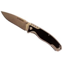 Stone Washed Blade, Steel Handle,Boxed SCHRADE-BY-BTI-TOOLS