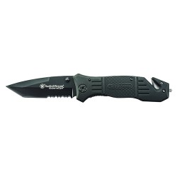 Black Blade,Rubber Coated Alum Handle,CP SMITH-WESSON-BY-BTI-TOOLS