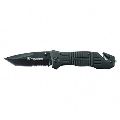 Black Blade,Rubber Coated Alum Handle,CP SMITH-WESSON-BY-BTI-TOOLS