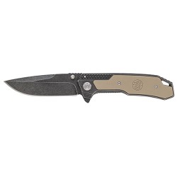 Liner Lock, Stone Wash Drop Point,Clam SMITH-WESSON-BY-BTI-TOOLS