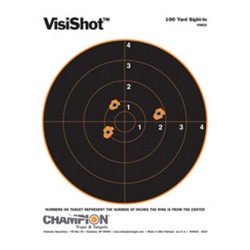 VisiShot 8" Tgt 100Yd SiteIn/10/p CHAMPION-TRAPS-AND-TARGETS
