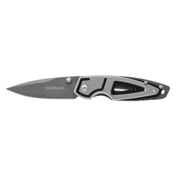 Ti Coated Sm Folder,Grey Alum Handle, CP SCHRADE-BY-BTI-TOOLS