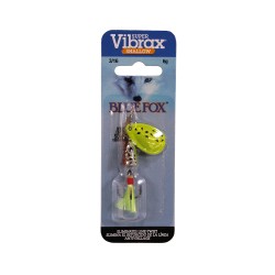 Vibrax Shallow Spinner 3/16 Black CH BLUE-FOX