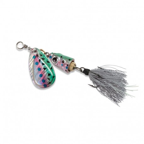 Vibrax Shallow Spinner 1/8  Rainbow Trout BLUE-FOX