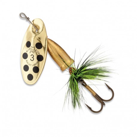 Vibrax Bullet Fly 2 Gld/ Blk/ Flrscnt Yel BLUE-FOX