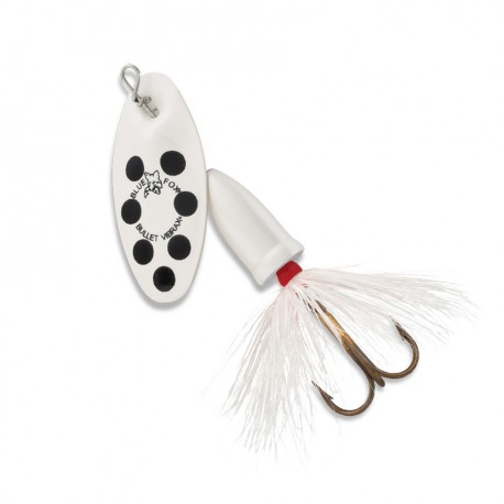 Vibrax Bullet Fly 1  White / Black BLUE-FOX