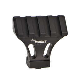 Picatinny Side Mnt Adapter,45 degree,Blk WARNE-SCOPE-MOUNTS