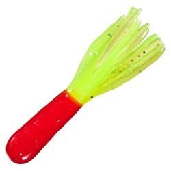 Mr. Crappie Tube,Red-Chartreuse Sparkle STRIKE-KING-LURES