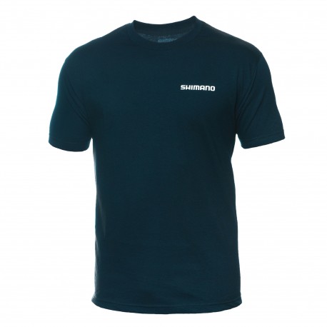 SHM SS CTN TEE - LARGE NAVY SHIMANO