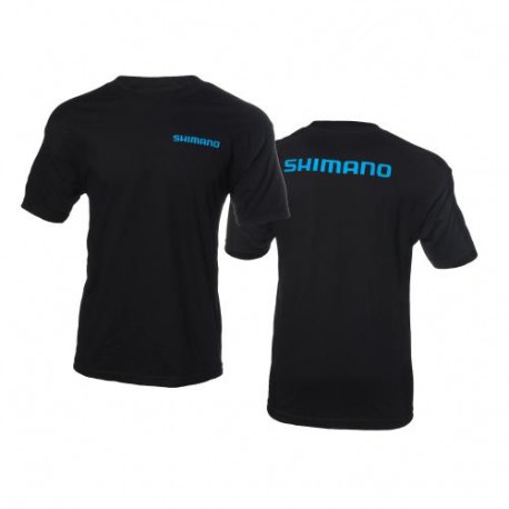 SHM SS CTN TEE L BLACK SHIMANO