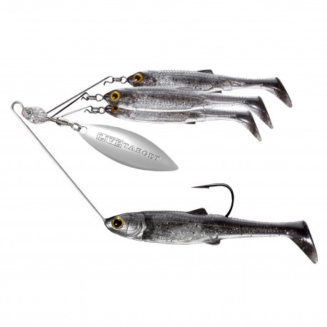 BaitBall Large SRS,MSV,Smk/Slvr,5/0,1/2oz LIVETARGET-LURES