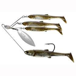 BB SM SRS,MSV,Grn Pmpknsd/Slvr,3/0,3/8oz LIVETARGET-LURES
