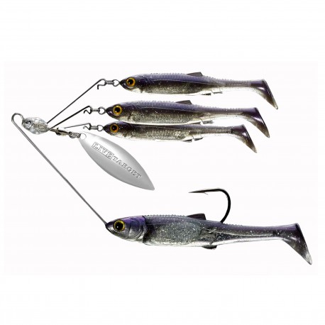 BB SM SRS,MSV,Prpl Pearl/Slvr,3/0,3/8oz LIVETARGET-LURES