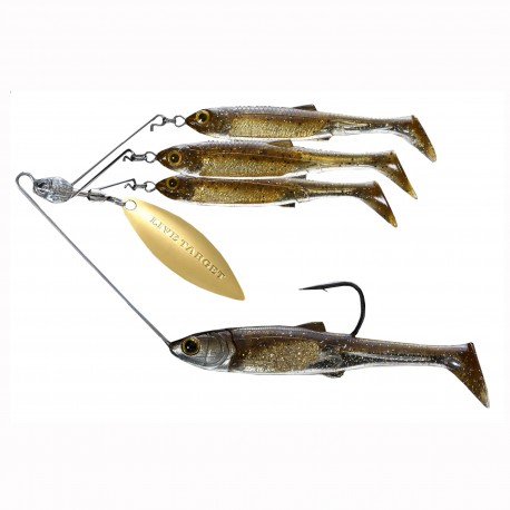 BB SM SRS,MSV,Dark Amber/Gold,3/0,3/8oz LIVETARGET-LURES