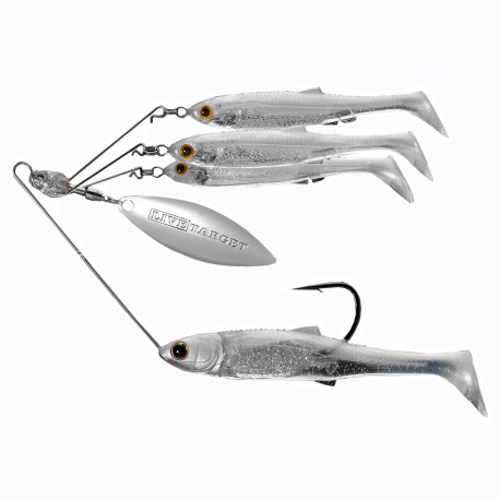 BB Lrg SRS,MSV,Prl White/Slvr,5/0,3/4oz LIVETARGET-LURES