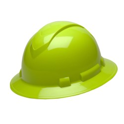 RL Full Brim 4 Pt Ratchet  HV Green PYRAMEX-SAFETY-PRODUCTS