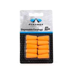 Retail pkg Uncorded Earplugs NRR 31 PYRAMEX-SAFETY-PRODUCTS