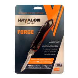 FORGE, Rubber Black Handle,CP HAVALON-KNIVES