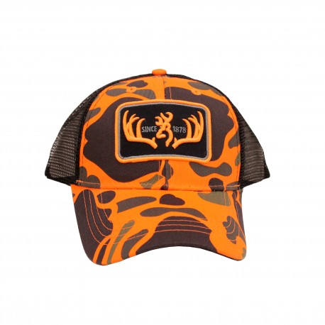 CAP, RACKED BLK BROWNING