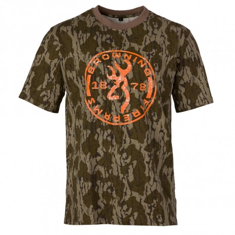 SHT,ORANGE BUCKMARK GRAPHIC,2XL BROWNING