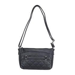 Quilted Cross body Bag- Black NCSTAR
