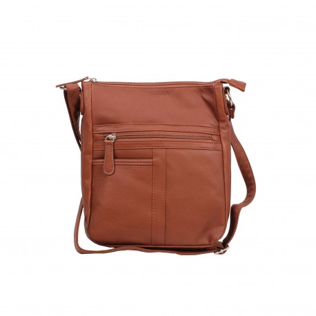 Messenger Crossbody Bag- Brown NCSTAR