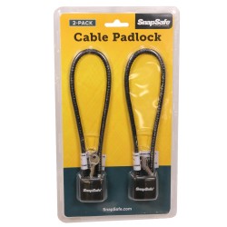SNAPSAFE LOCK BOX CABLE W/PADLOCK (2PACK) SNAPSAFE