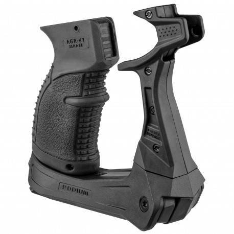 AK-47 Quick Dep Bipod w an INtPistol Grip FAB-DEFENSE