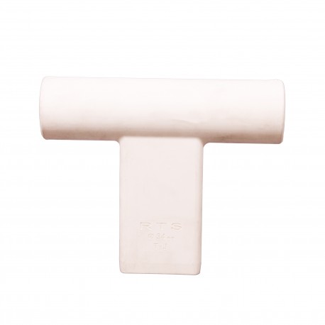 "T" Connector for Round Target Pole-White MEPROLIGHT