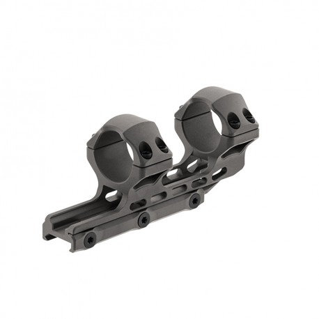 A-S 30mm High Pro 34mm OP. Rings, Gun Met LEAPERS-INC