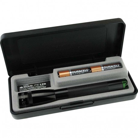 2 Cell AAA Mini LED PB-Green Led,Black MAGLITE