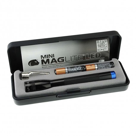 2 Cell AAA Mini LED PB-Blue Led,Black MAGLITE