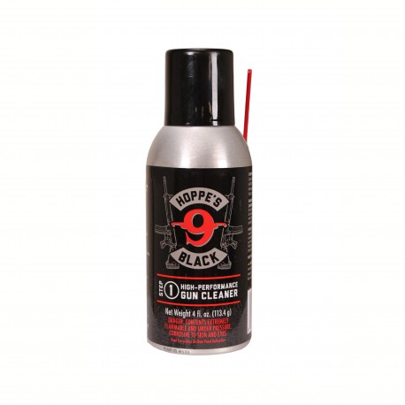 BLK CLNR Aerosol Black 4Oz w/Straw,Can HOPPES