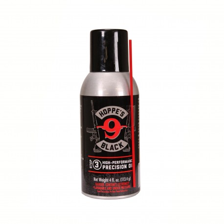BLK Lube Aerosol Black 4Oz w/Straw,Can HOPPES