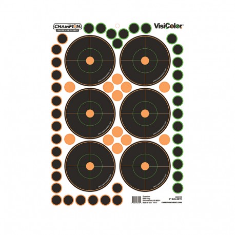 3"Bulls Eye 5Pk W/150 Pastors CHAMPION-TRAPS-AND-TARGETS
