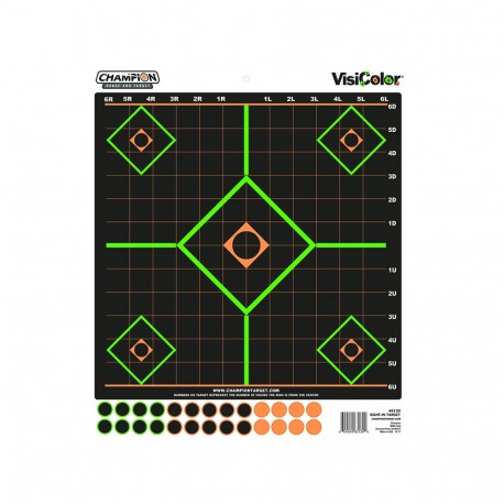 Sight-In Tgt 5Pk W/130 Rt Pas CHAMPION-TRAPS-AND-TARGETS