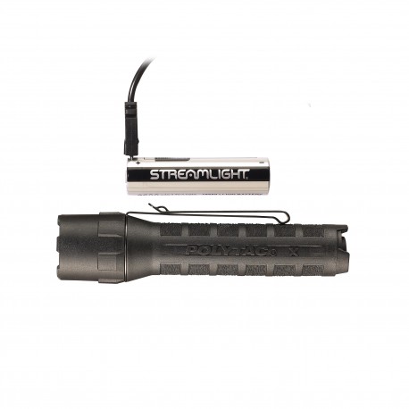 PolyTac X USB-18650 Batt.-Blister-Black STREAMLIGHT