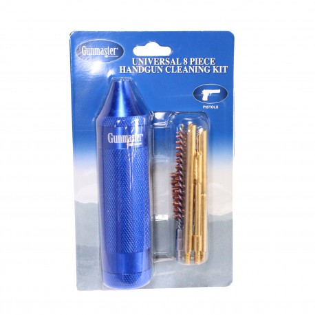 8pc Comp Univ Pistol Clning Kit 22-45 Cal GUNMASTER