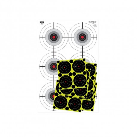 Eze-Scorer 4-23"x35" Multiple Bull's-Eye BIRCHWOOD-CASEY