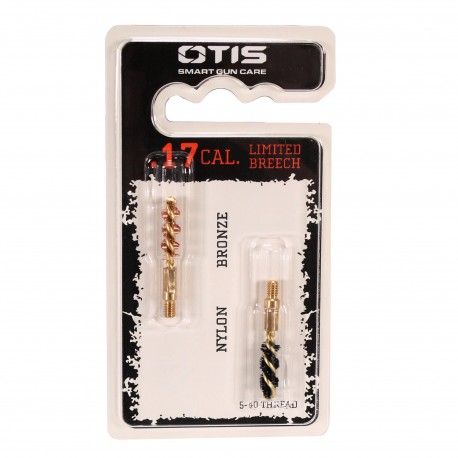 .17HMR/.177 AG Bore Brush 2pk(1nyl/1brnz) OTIS-TECHNOLOGIES