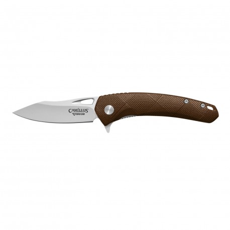 Blaze Folder, 6.75" Folding Knife, Brown CAMILLUS-CUTLERY-COMPANY