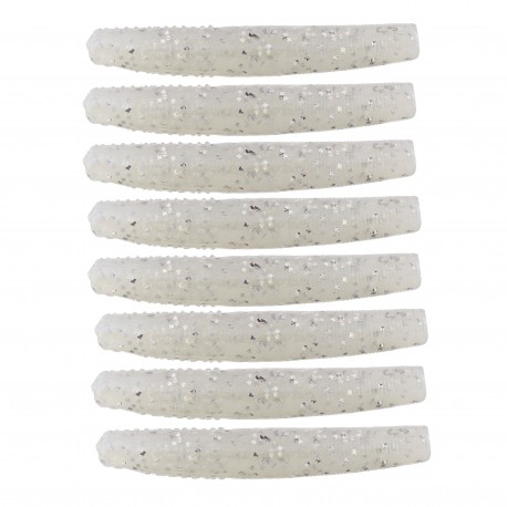 FINESSE TRD 2.75" WHITE LIGHTNING 8 PACK Z-MAN