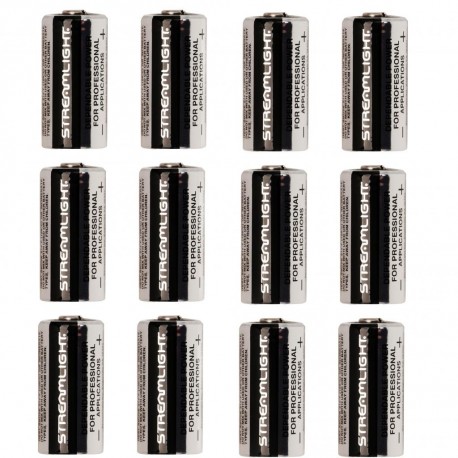 Lithium Batteries 12 pack, CR123A STREAMLIGHT