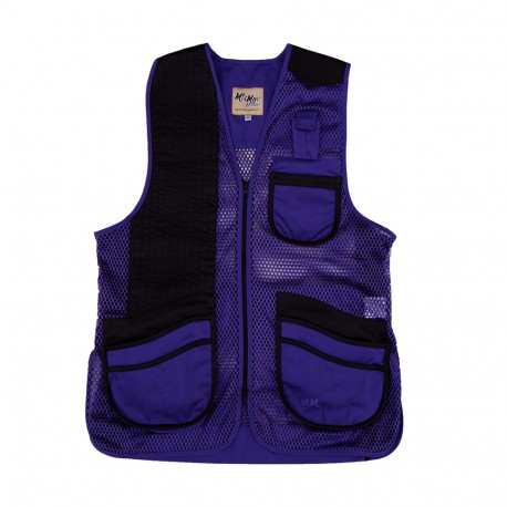 MIZ Women's Mesh Vest, Lthr Trm RH-MED-PU PEREGRINE
