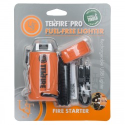 TekFire  PRO Fuel-Free Lighter, Orange ULTIMATE-SURVIVAL-TECHNOLOGIES