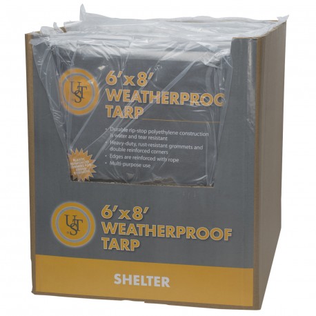 Weatherproof Tarp, 6'x8' ULTIMATE-SURVIVAL-TECHNOLOGIES