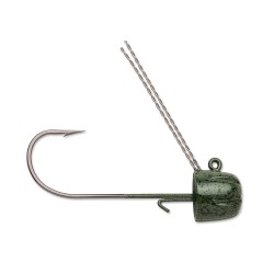 Finesse Weedless Jig 1/4  Green Pumpkin VMC